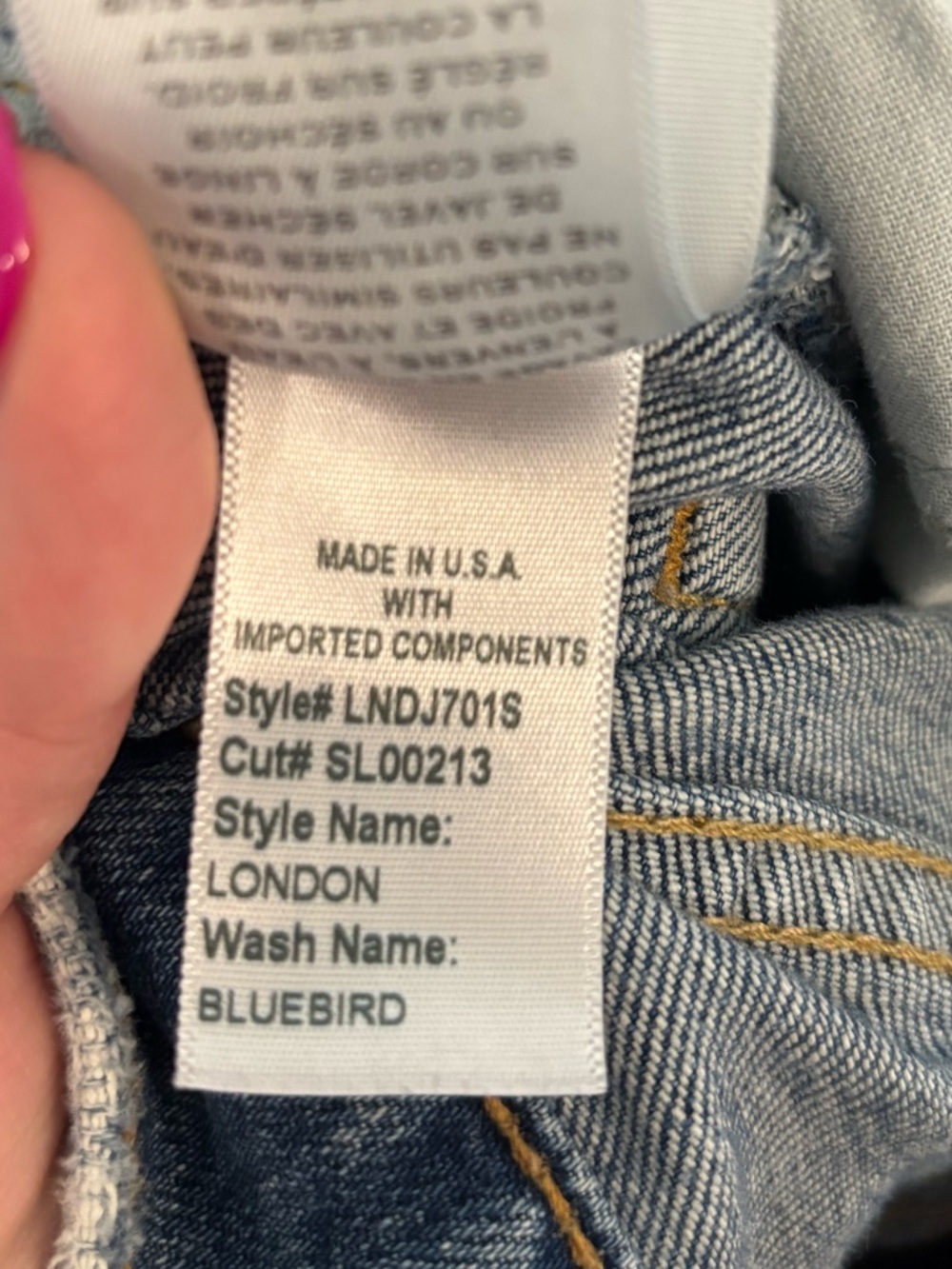 SLVRLAKE London High Rise Straight Leg Jeans in Blue Bird - Picture 10 of 10